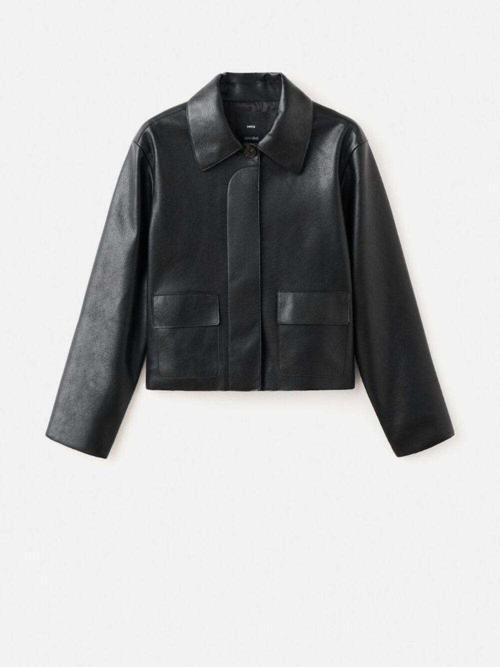 NWT Mnago Faux-leather jacket with pockets